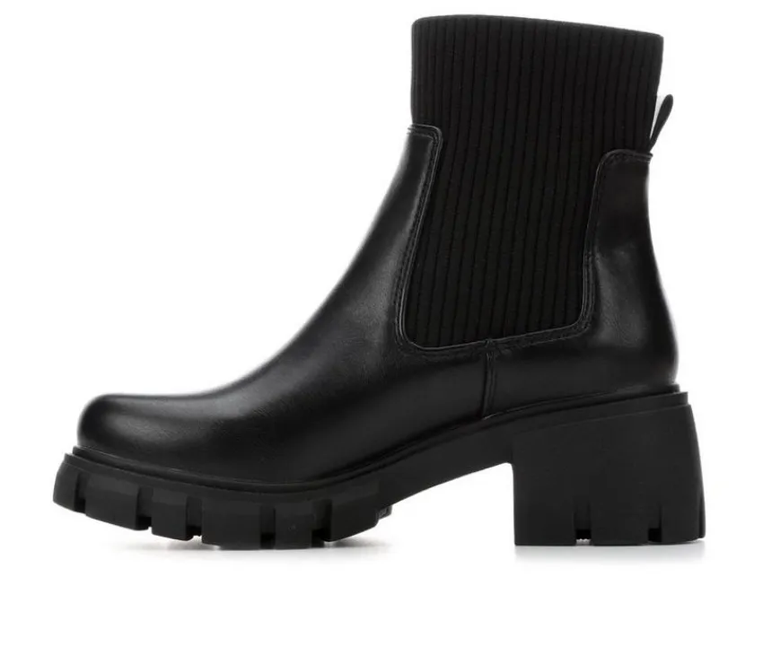 Discount Soda Women's Zordy Heeled Chelsea Boots