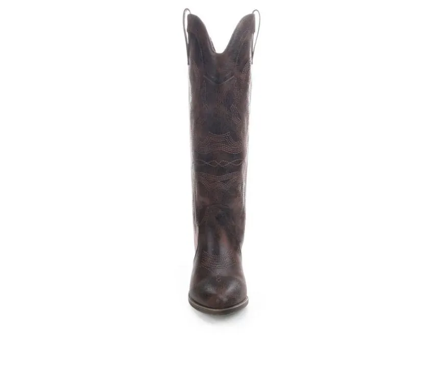 Online Sugar Women's Two-Step Knee-High Western Boots