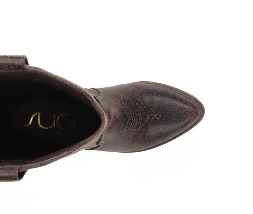 Online Sugar Women's Two-Step Knee-High Western Boots