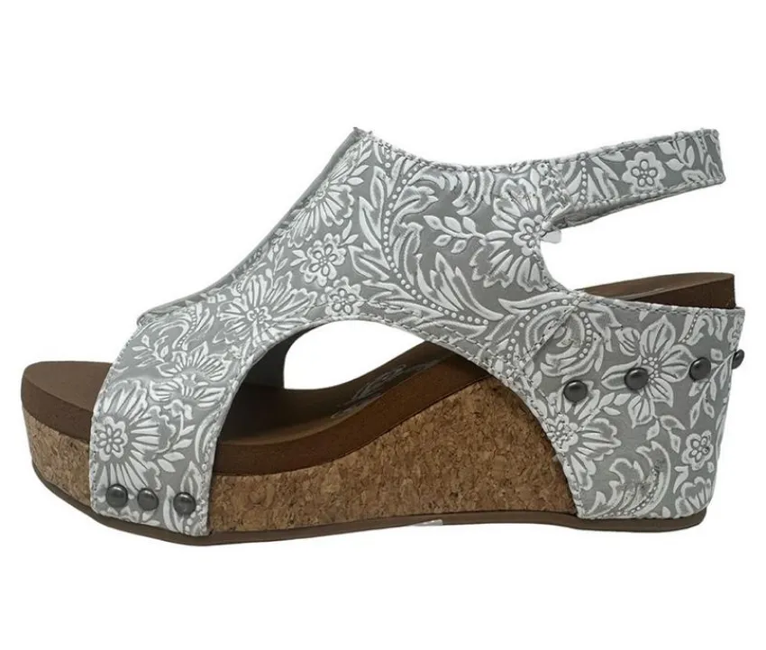 New Very G Women's Isabella Tooled 2 Wedges