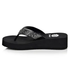 Online Yellow Box Women's Africa Wedge Flip-Flops