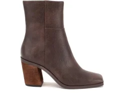 Clearance Yellow Box Women's Maora Low Calf Heeled Booties