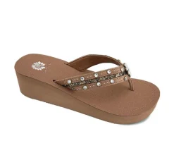 Yellow Box Women's Terell Wedge Flip-Flops