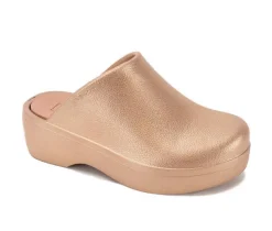 Hot Yellow Box Women's Zippy Platform Clogs