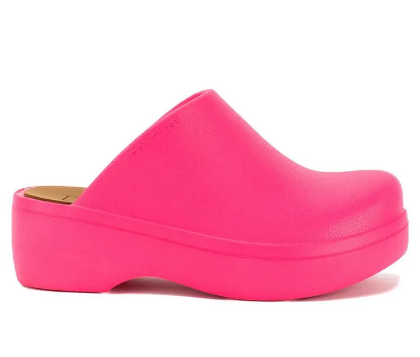 Sale Yellow Box Women's Zippy Platform Clogs