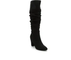 Clearance Y-Not Women's Compassion Ruched Knee High Boots
