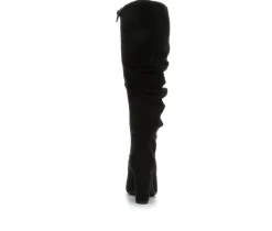 Clearance Y-Not Women's Compassion Ruched Knee High Boots