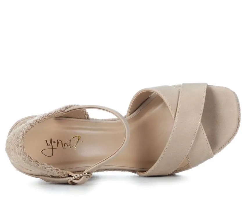 Best Y-Not Women's Lorita Wedge Sandals